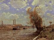 Victor Westerholm The Seine at Paris oil